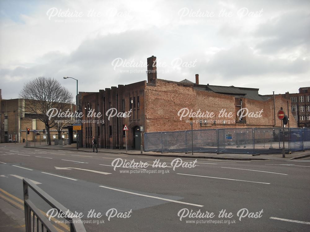 Site of former restaurant building, Greyfriar Gate, Nottingham, 2014