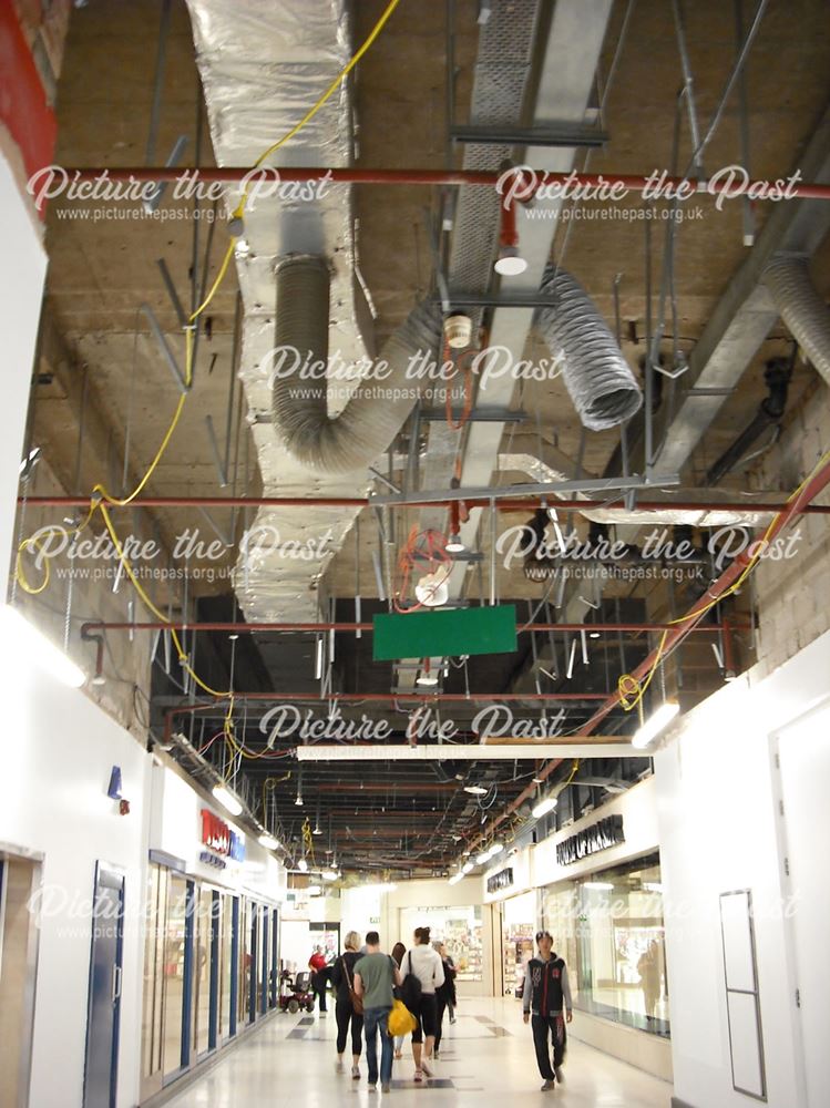 Interior during redevelopment work, Victoria Centre, Nottingham, 2014