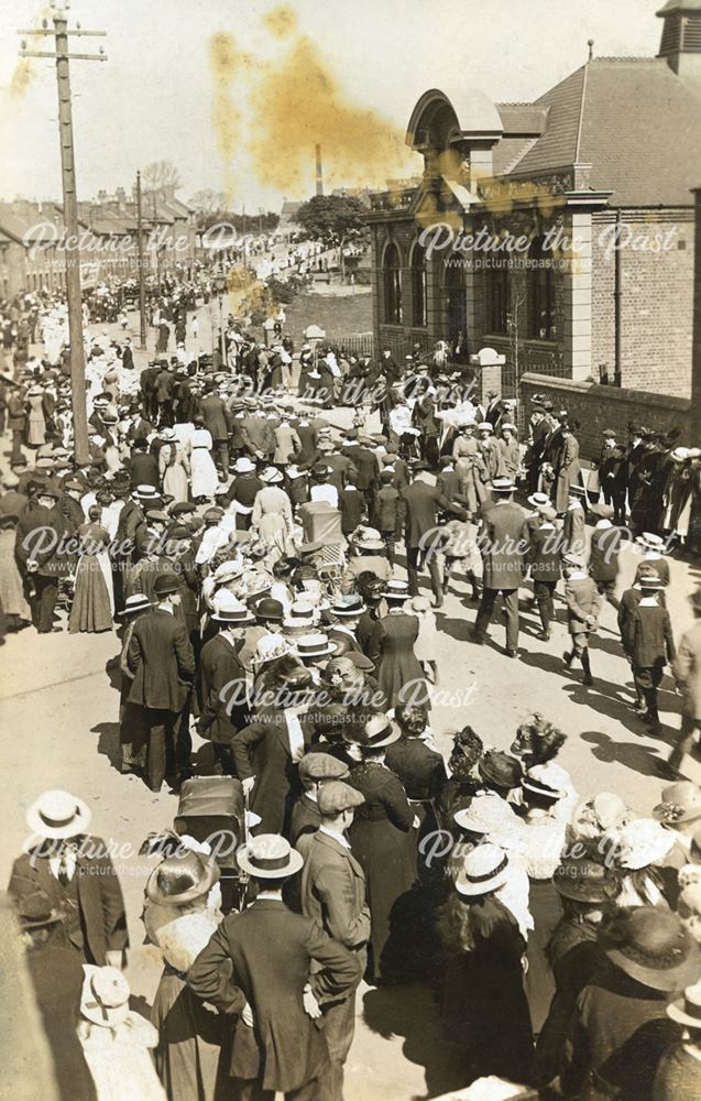 Whit Walk, Huthwaite, c 1910