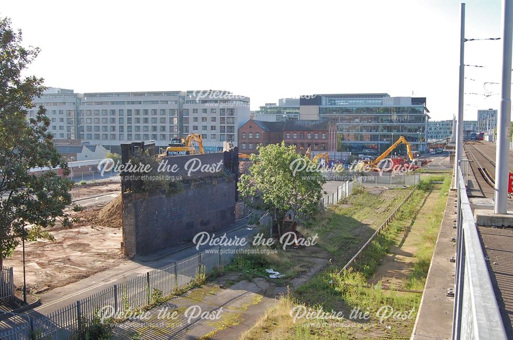 Final clearance of arches in Narrow Marsh, Nottingham, 2014