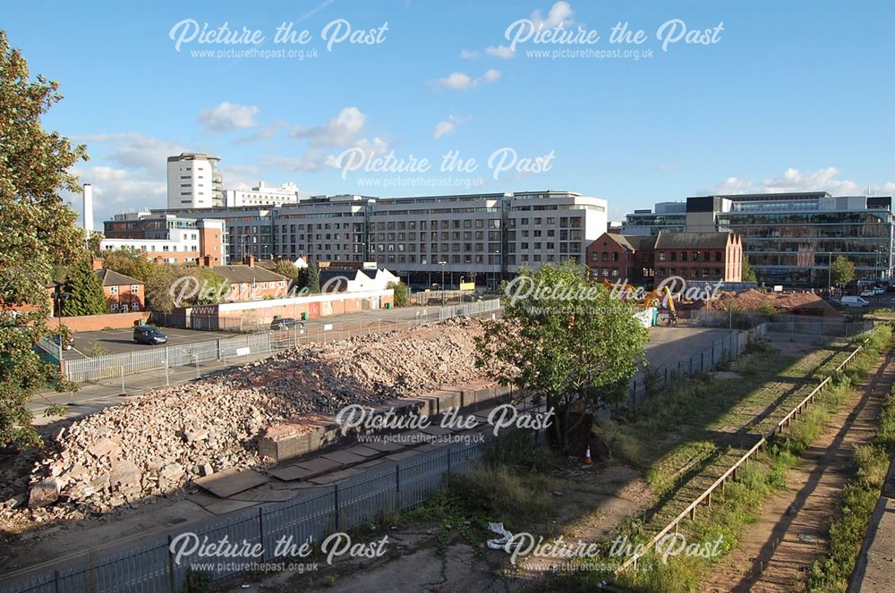 Final clearance of arches in Narrow Marsh, Nottingham, 2014