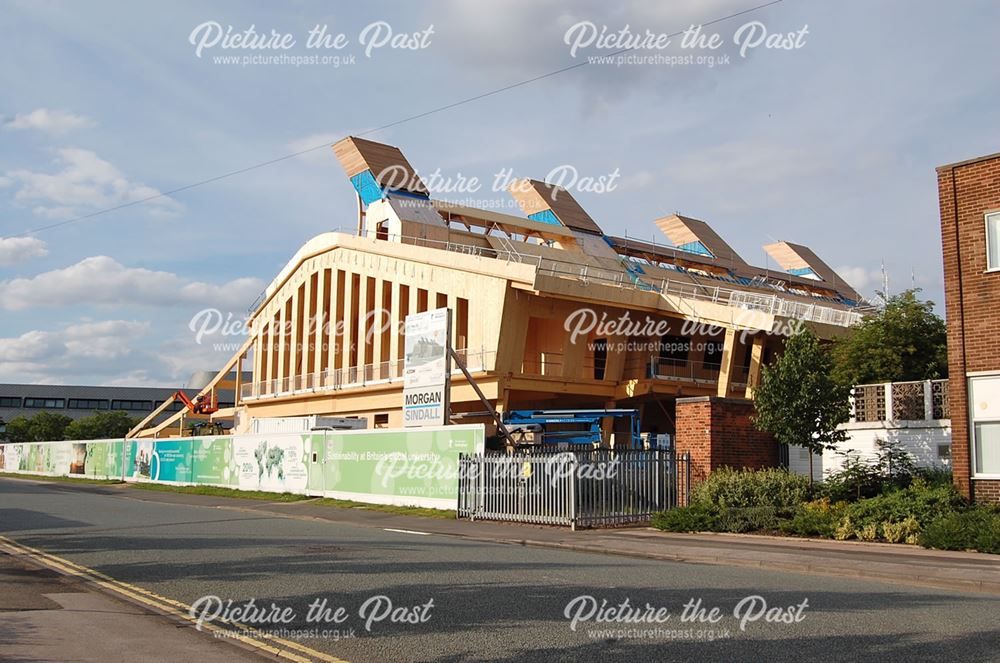 Construction of new University building on Triumph Road, Lenton, Nottingham, 2014