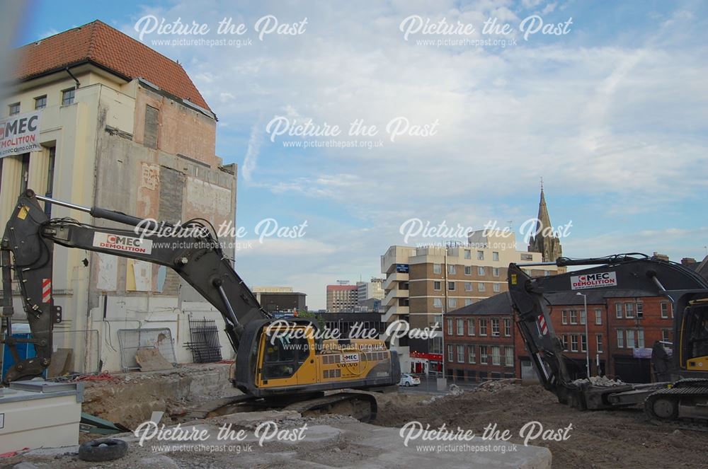 Demolition of Talbot House, Wollaton Street, Nottingham, 2015