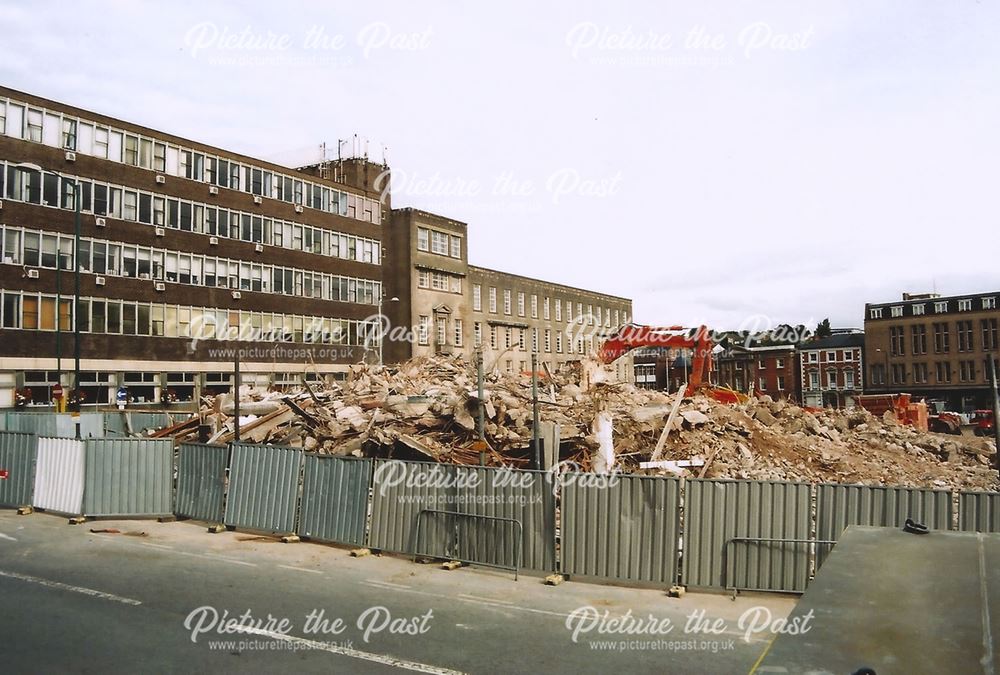 Demolished buildings on North Church Street, Nottingham, 2005