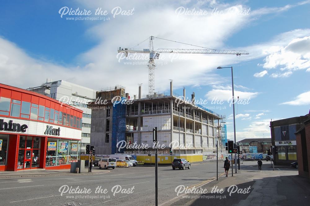 New offices being built on Lower Parliament Street, Nottingham, 2016