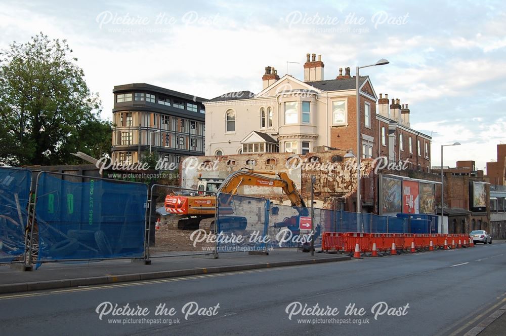 Demolition of former Livery Stables, Talbot Street, Nottingham, 2015