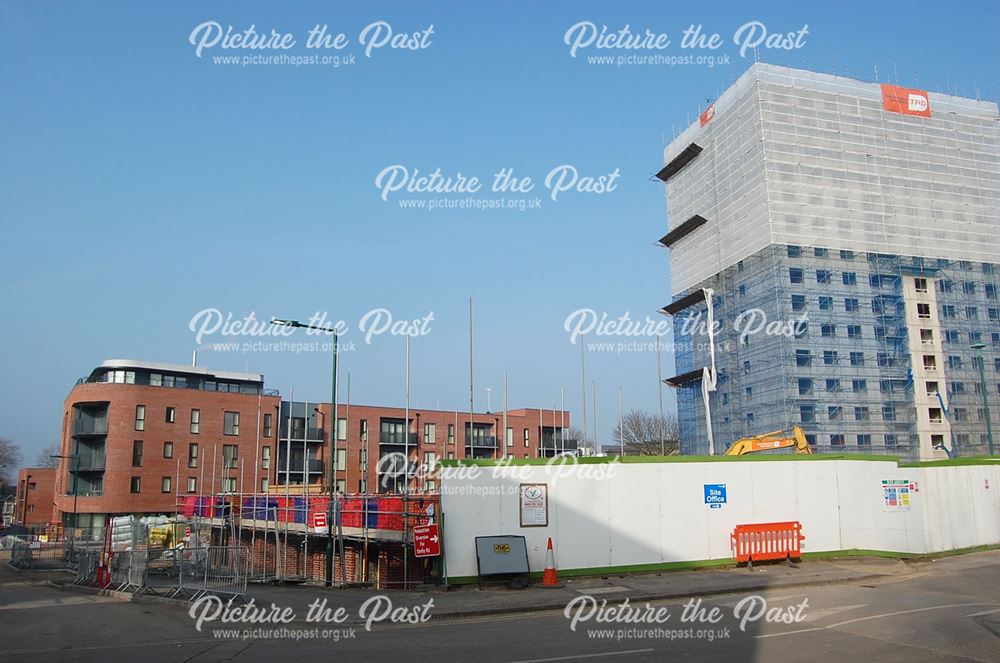 Demolition of the final tower block at Willoughby Street, Lenton, Nottingham, 2016