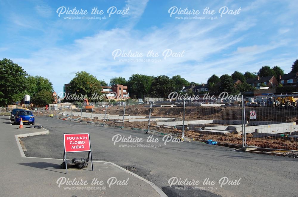 Construction of new housing, Willoughby Street, Lenton, Nottingham, 2016