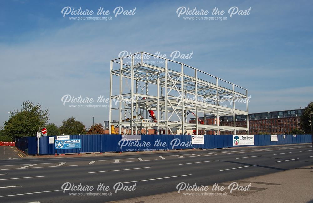 Construction of new fire station on London Road, Nottingham, 2015