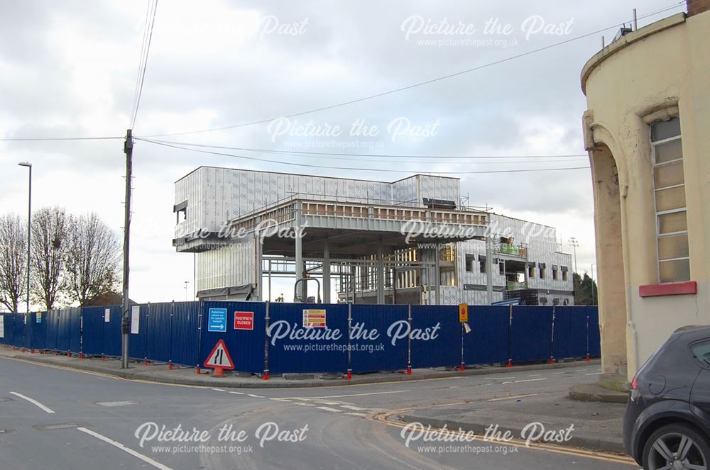 Construction of new fire station on London Road, Nottingham, 2015