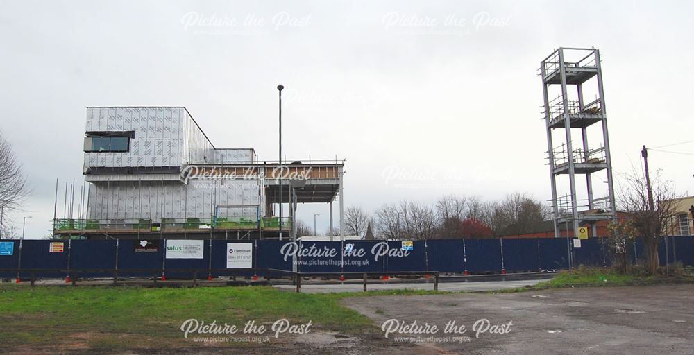 Construction of new fire station on London Road, Nottingham, 2015