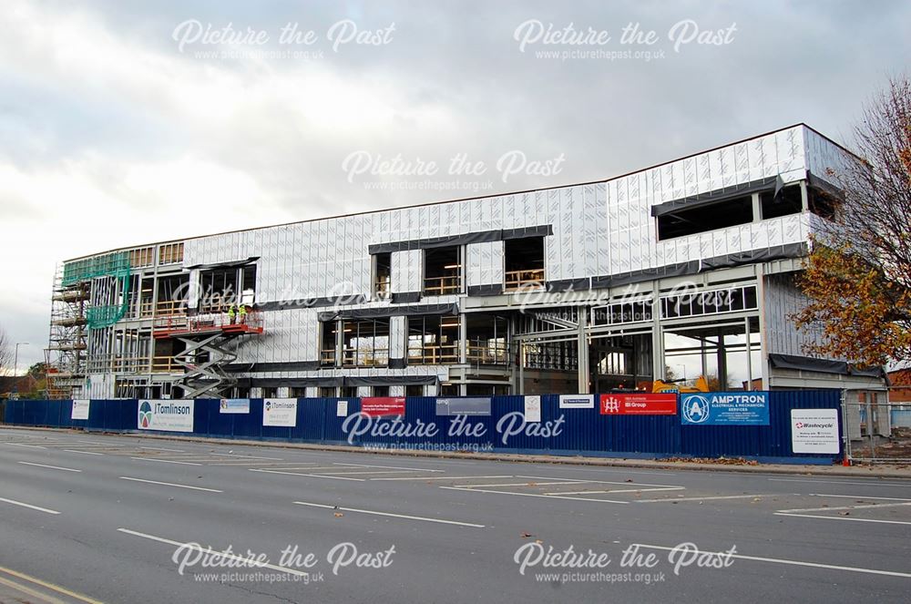 Construction of new fire station on London Road, Nottingham, 2015