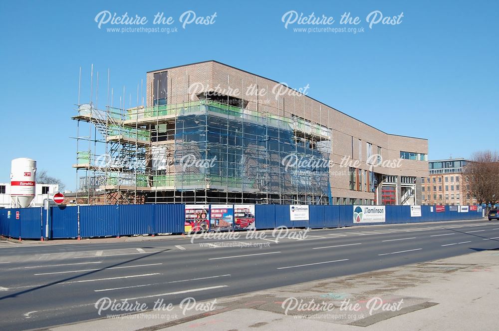 Construction of new fire station on London Road, Nottingham, 2016