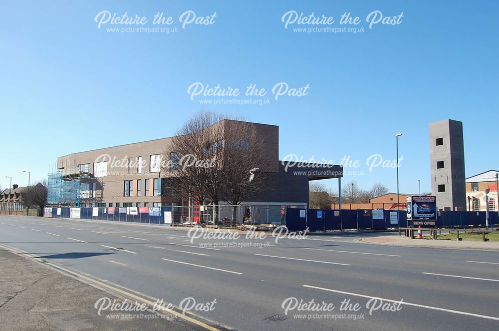 Construction of new fire station on London Road, Nottingham, 2016