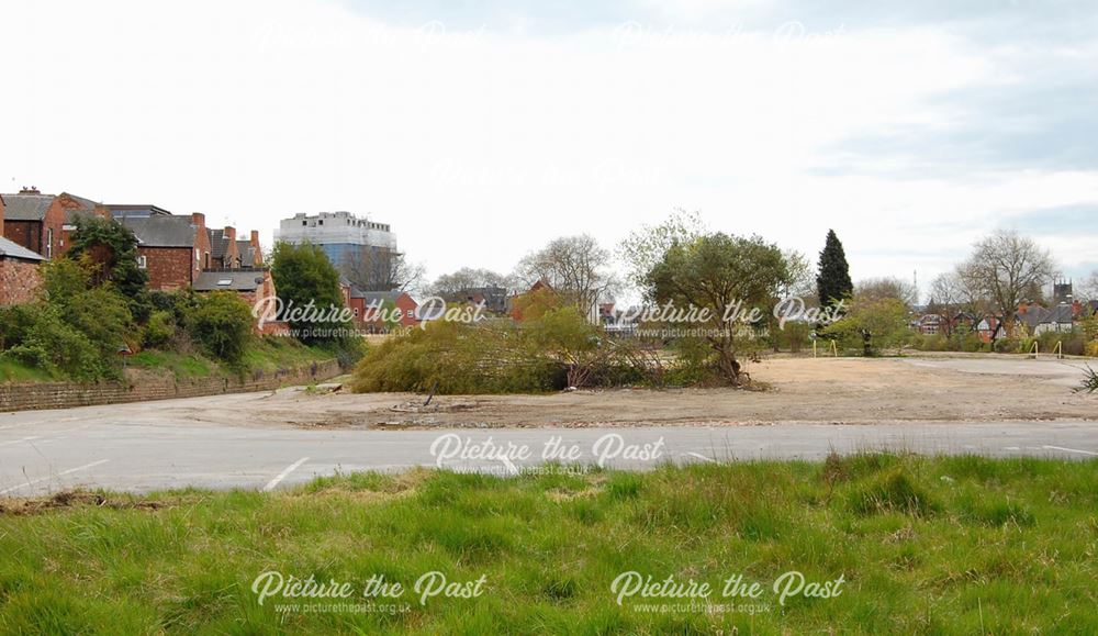 Demolition of the former Cottesmore School on Lenton Boulevard, Nottingham, 2016