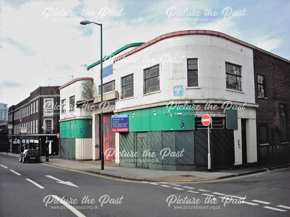 Buildings on Huntingdon Street, Nottingham, 2009