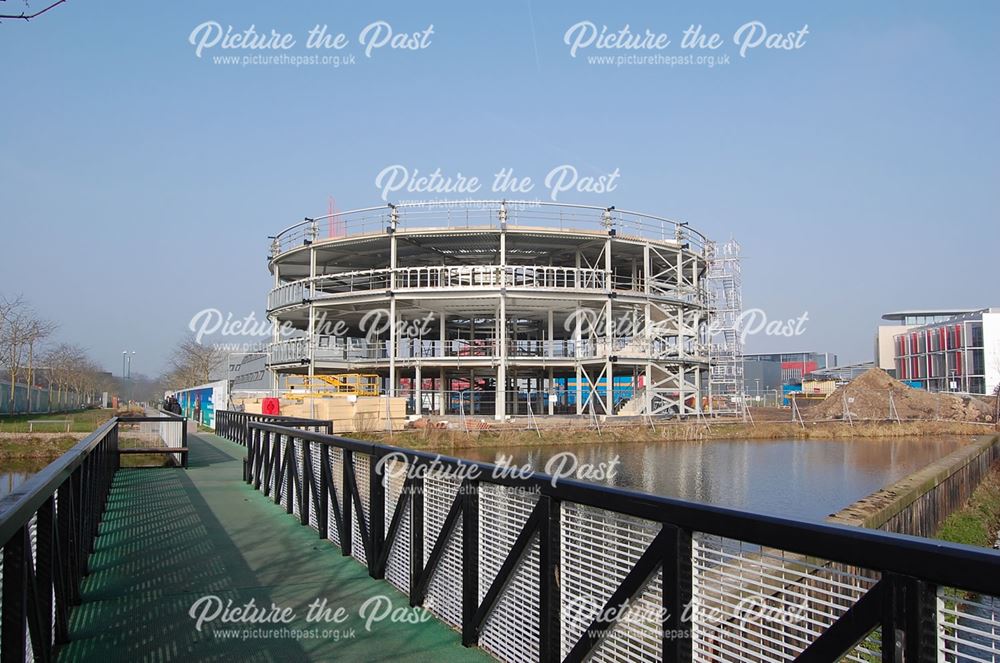 Construction of new building on the University of Nottingham Jubilee Campus, Lenton, Nottingham, 201