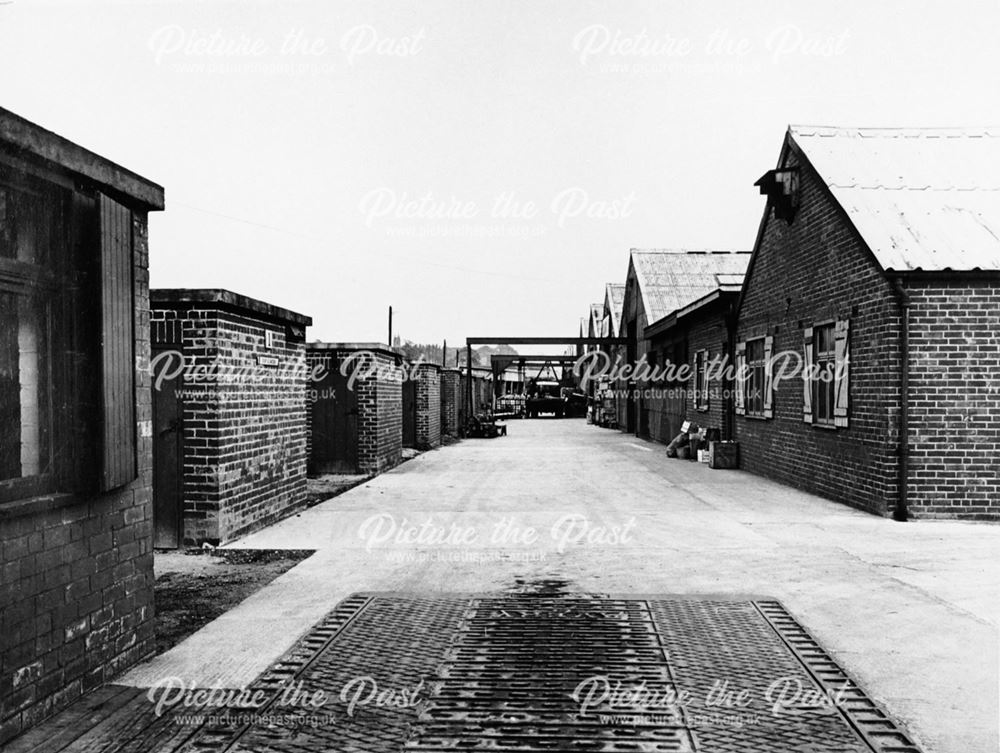 Factory Yard at Collaro Ltd, Langley Mill, 1944-5