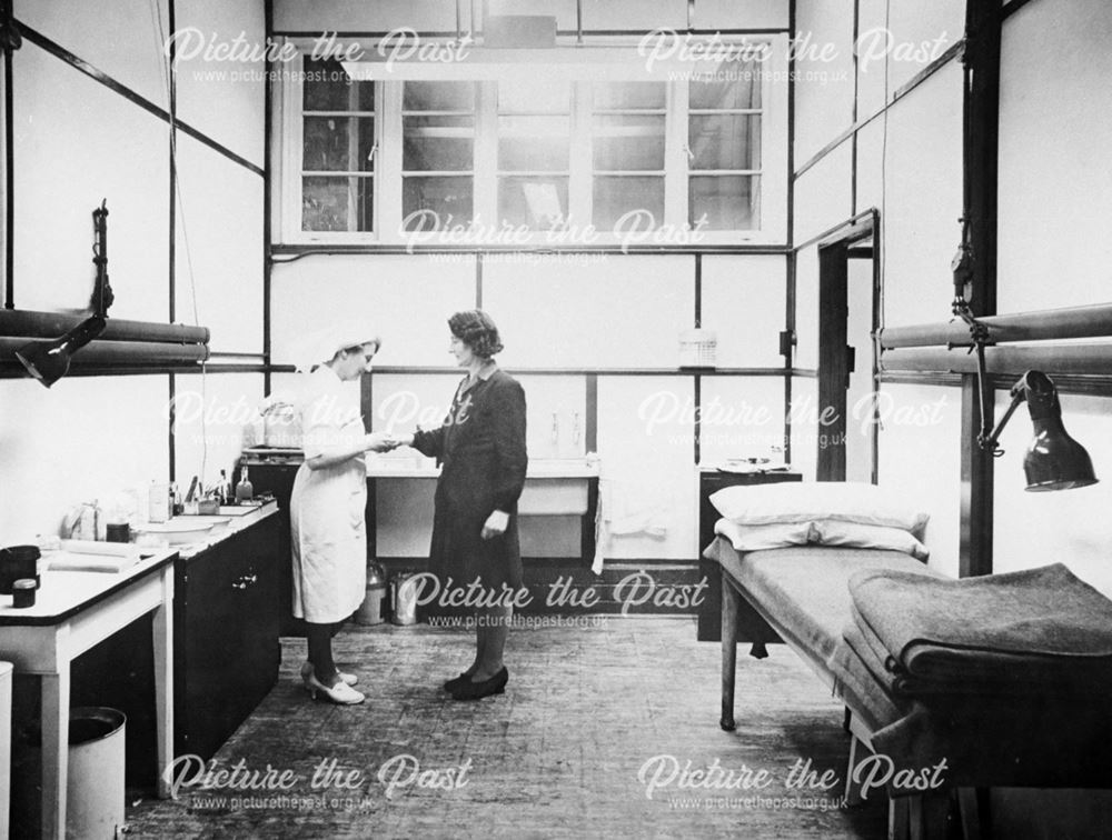 Surgery at Collaro Ltd, Langley Mill, 1944-5