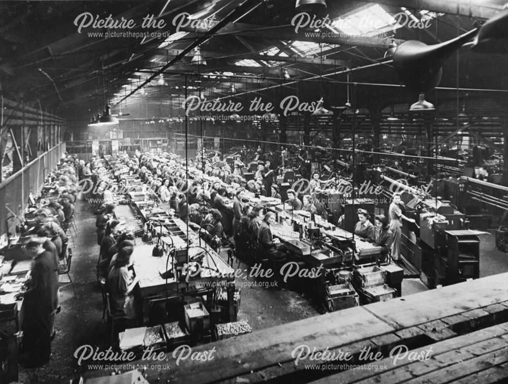Inspection Benches at Collaro Ltd, Langley Mill, 1944-5