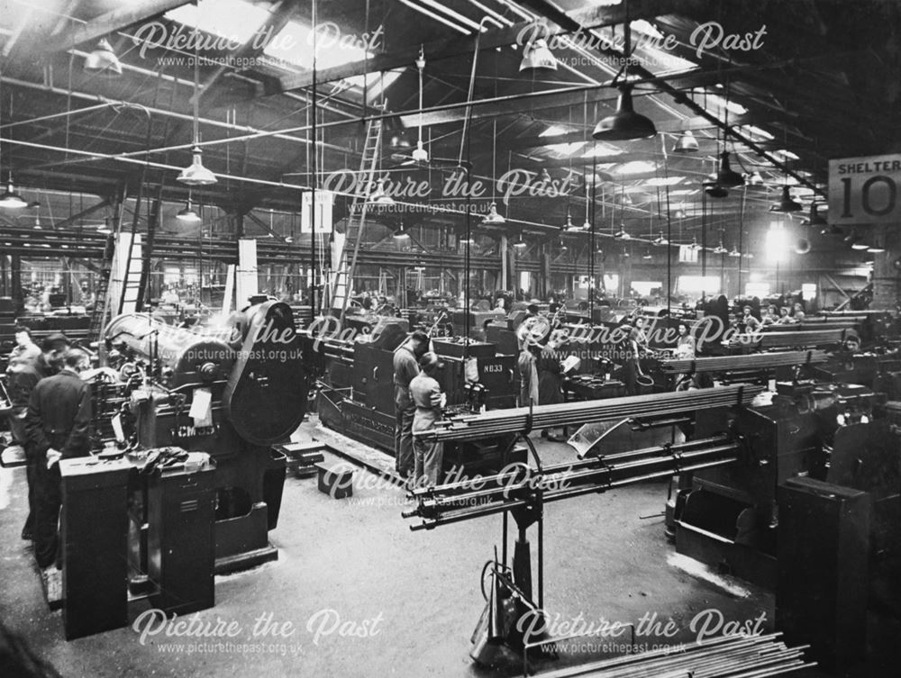 Autoshop at Collaro Ltd, Langley Mill, 1944-5