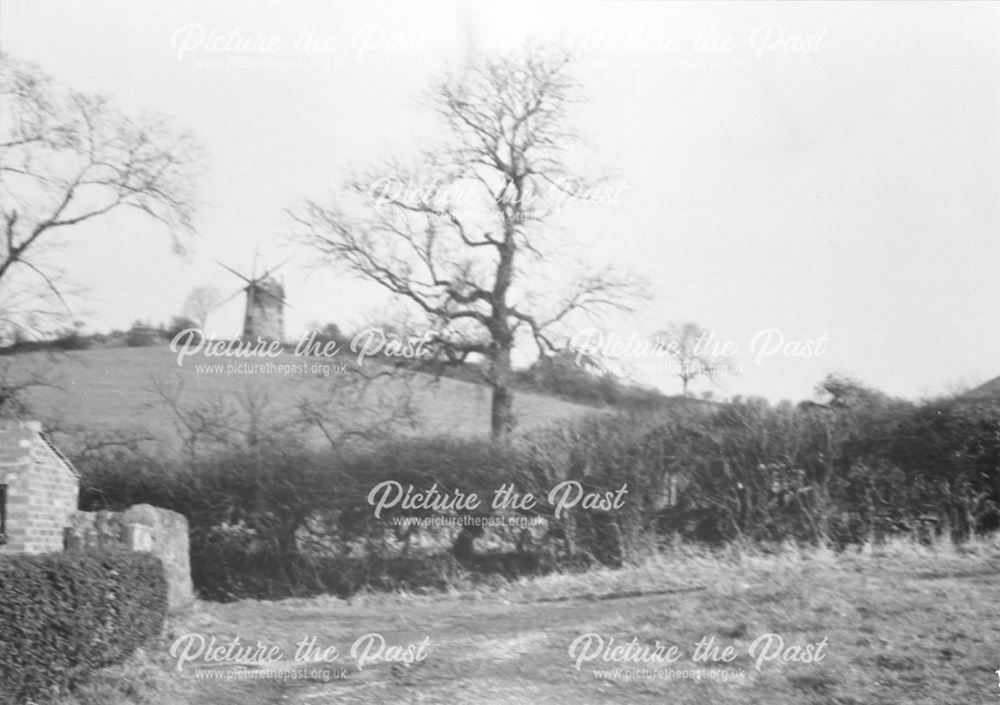 Heage Windmill, restored in early 1970's, Dungley Hill, Heage, 1964