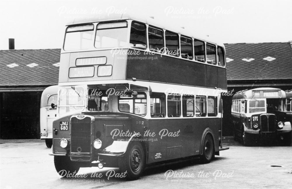 Midland General Omnibus Company Garage, Angel Yard, Alfreton, c 1950s