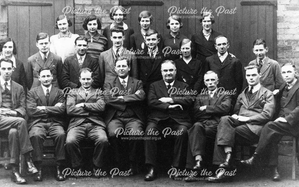Staff of Brittains, Church Street, Ripley c1930