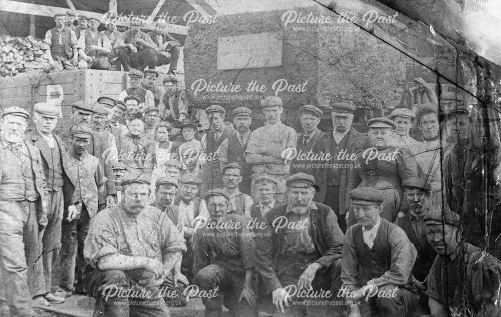 Largest Piece of coal removed from Pollington Colliery, Brinsley, 1903