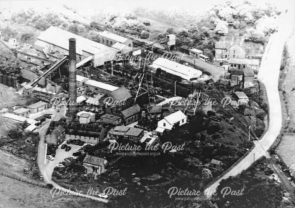 Aerial view of South Wingfield Colliery