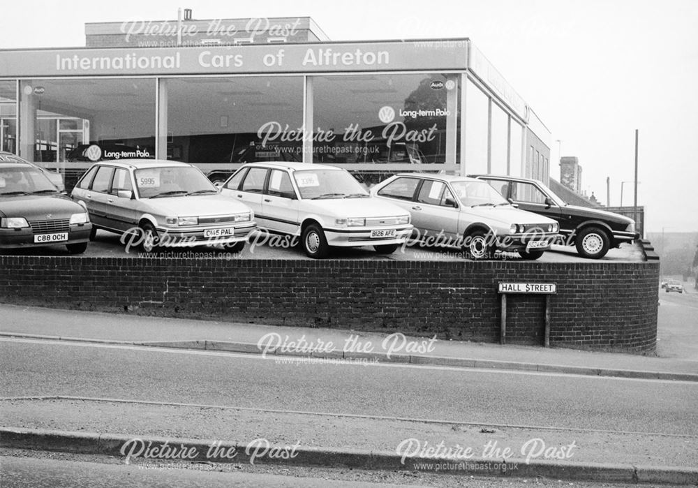 International Cars, Hall Street, Alfreton, 1987