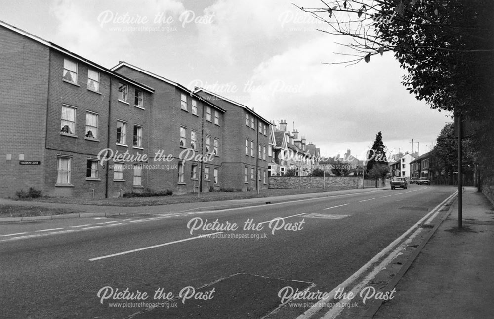 King Street from Haddon Close, Alfreton, 1987