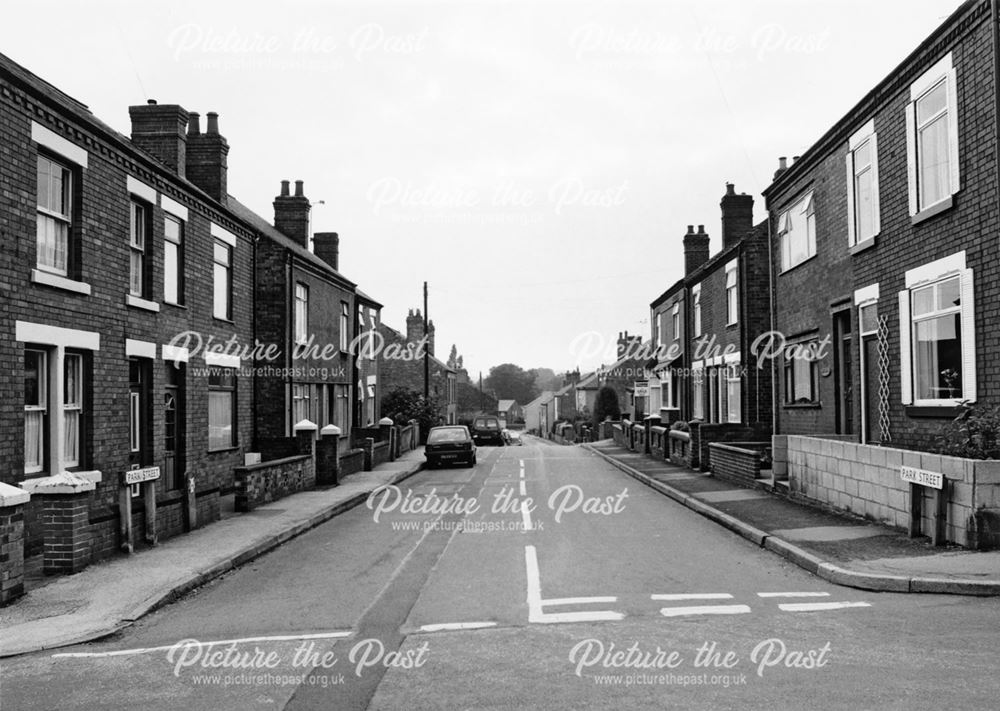 Park Street from Alfred Street, Alfreton, 1987