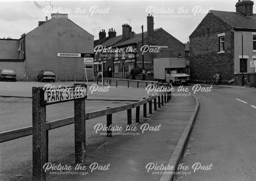 Park Street from Derby Road, Alfreton, 1987