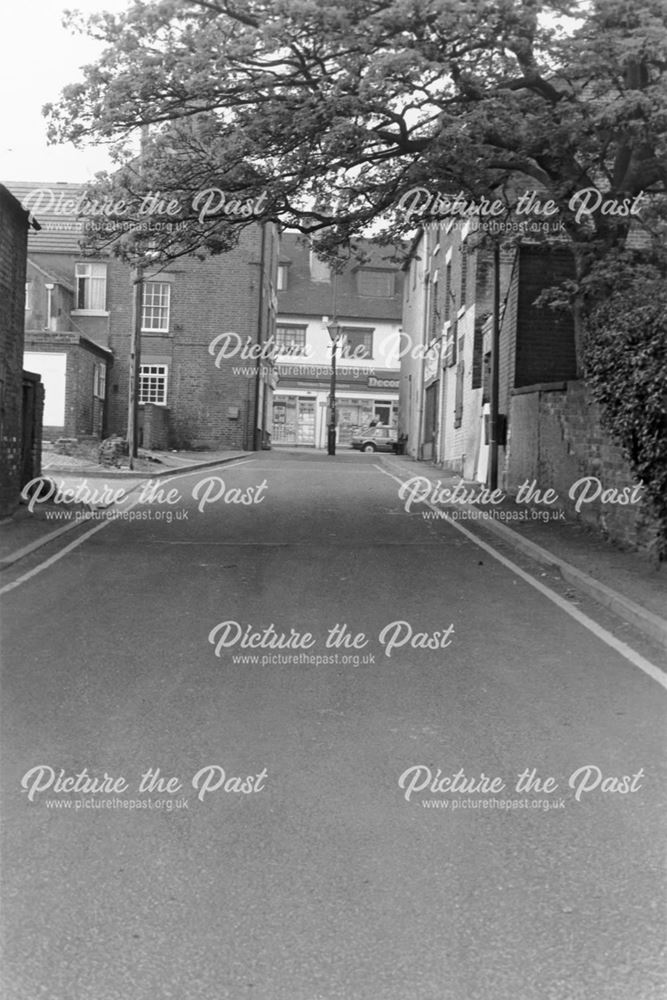 New Street looking towards High Street, Alfreton, 1987