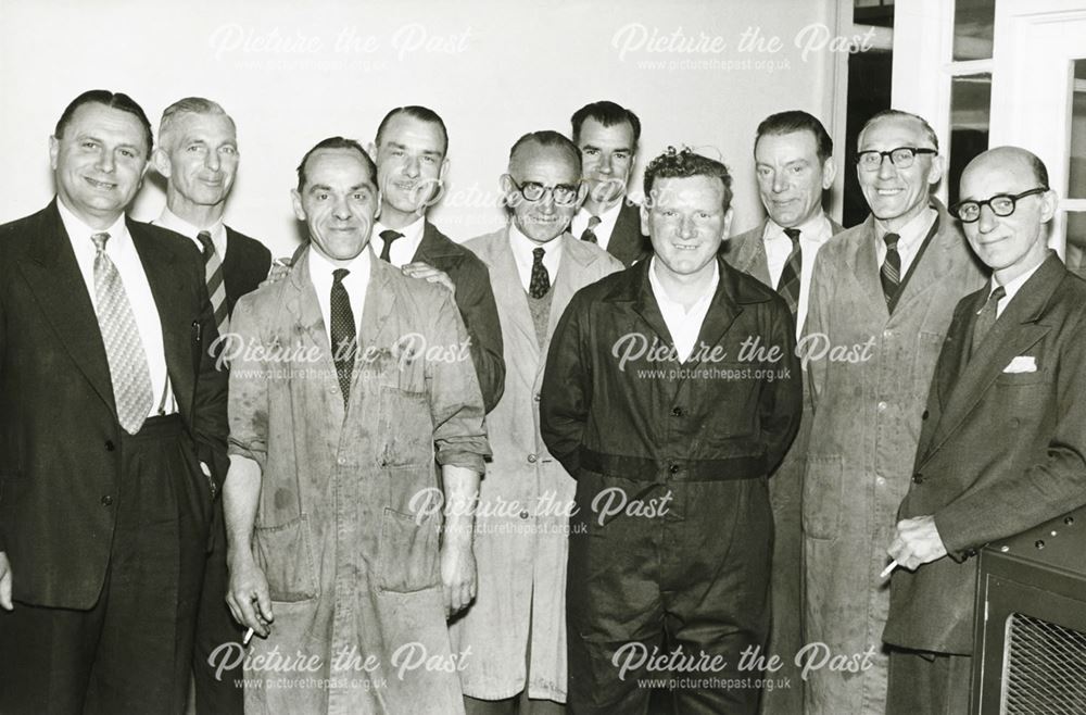 Group of men at Collaro Factory