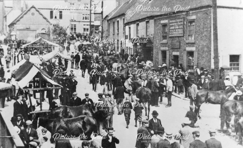 The Horse Fair and Moot Hall, c 1900s