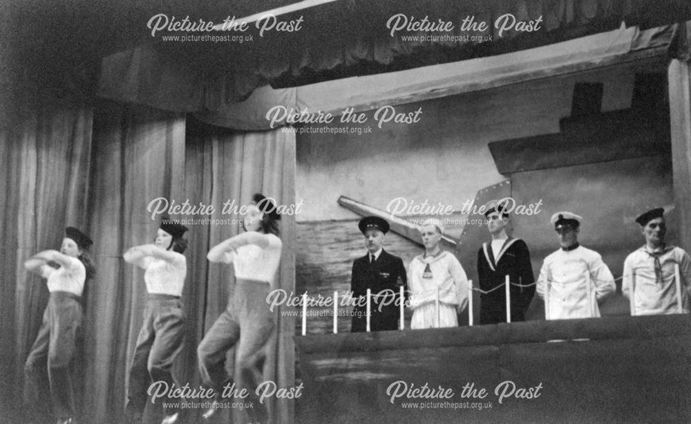 Babes in the wood, Butterley Company Pantomime, Butterley Hill, Butterley, near Ripley, 1949