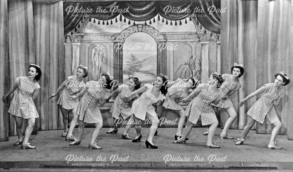 Babes in the wood, Butterley Company Pantomime, Butterley Hill, Butterley, near Ripley, 1949