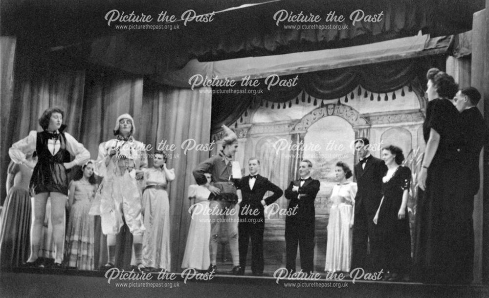 Babes in the wood, Butterley Company Pantomime, Butterley Hill, Butterley, near Ripley, 1949