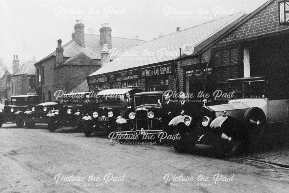 J T Boam's Garage, Mundy Street, Heanor, 1920s