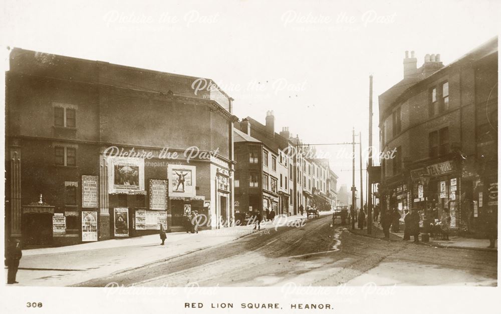 Market Street from Red Lion Square, Heanor, c 1915