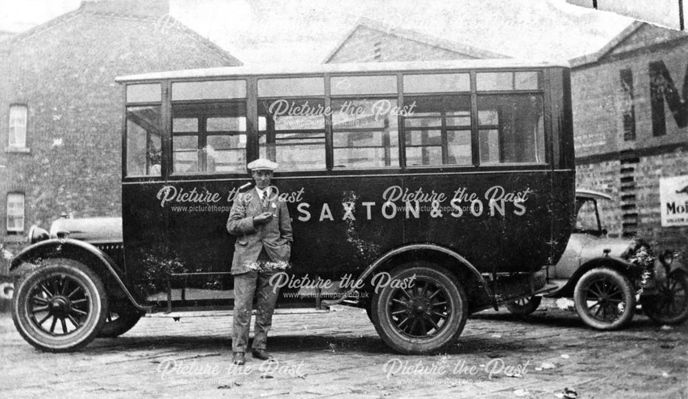 Saxton and Sons Rio Bus, High Street, Heanor, c 1925