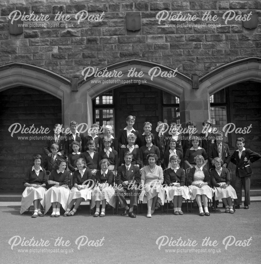 Portrait of Pupils, Herbert Strutt School, Derby Road, Belper, 1960