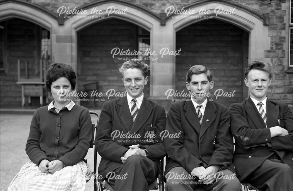 Passports Photos of Pupils, Herbert Strutt School, Derby Road, Belper, 1960