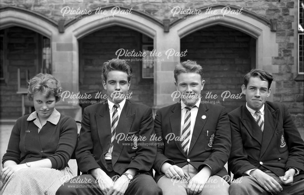 Passports Photos of Pupils, Herbert Strutt School, Derby Road, Belper, 1960