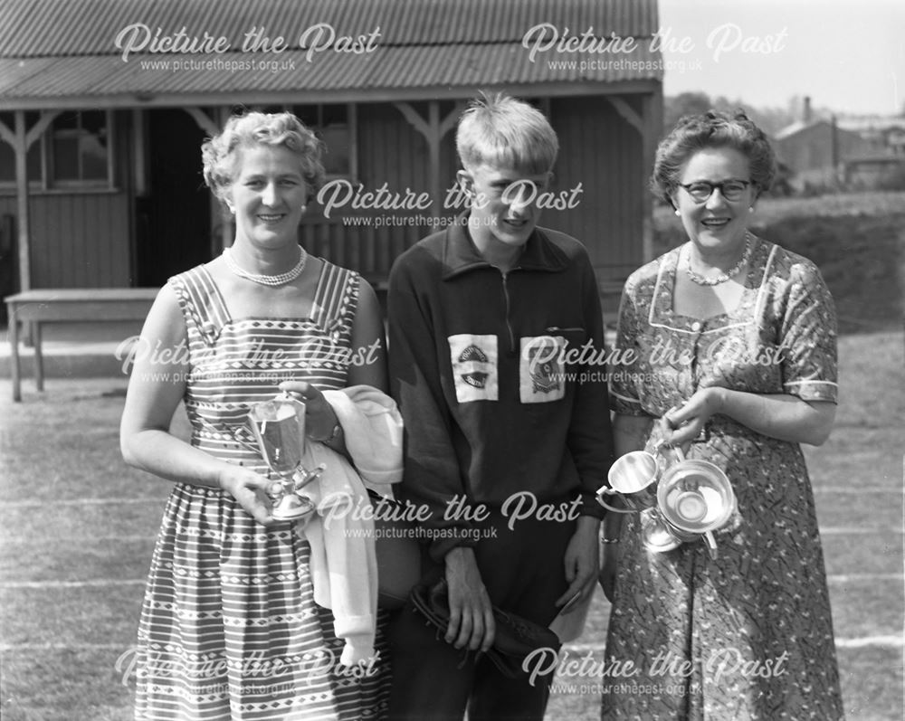 Sports Day Awards, Herbert Strutt School, Derby Road, Belper, 1960