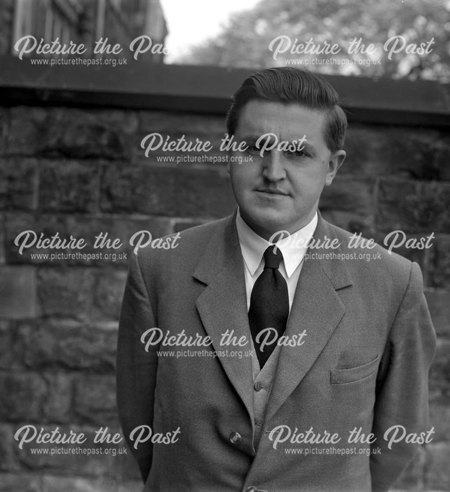 Portrait of Teacher, Herbert Strutt School, Derby Road, Belper, 1960