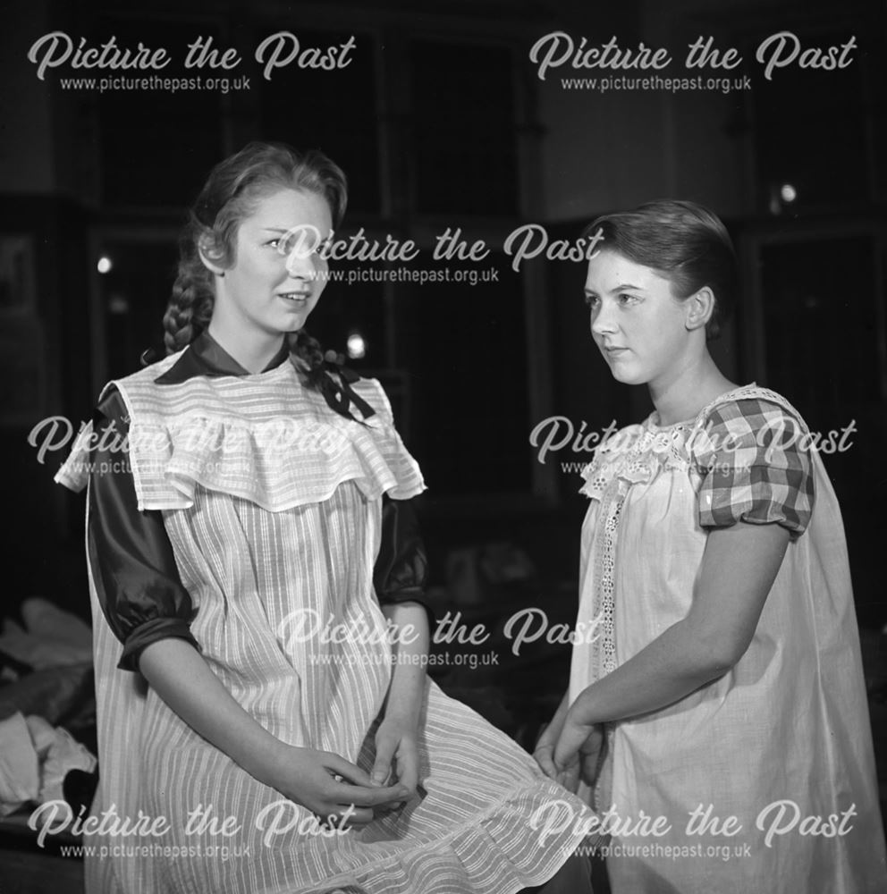 Portrait of Characters from 'Our Town', Herbert Strutt School, Derby Road, Belper, c 1960s ?