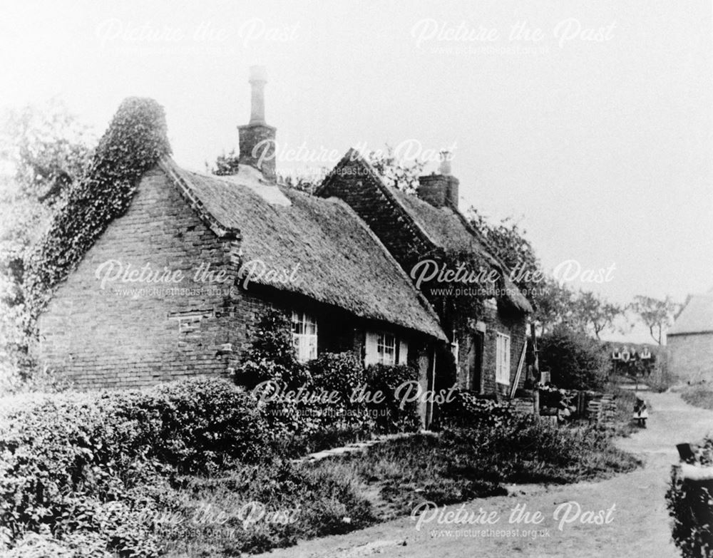 Old Cottages, Stafford Yard, Denby, 1898